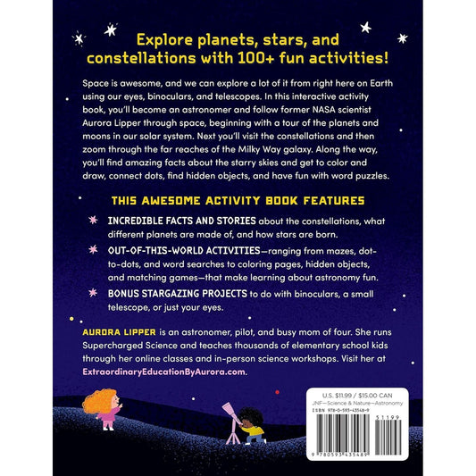 Astronomy Activity Book for Kids: 100+ Fun Ways to Learn about Space and Stargazing (Spiral Bound)