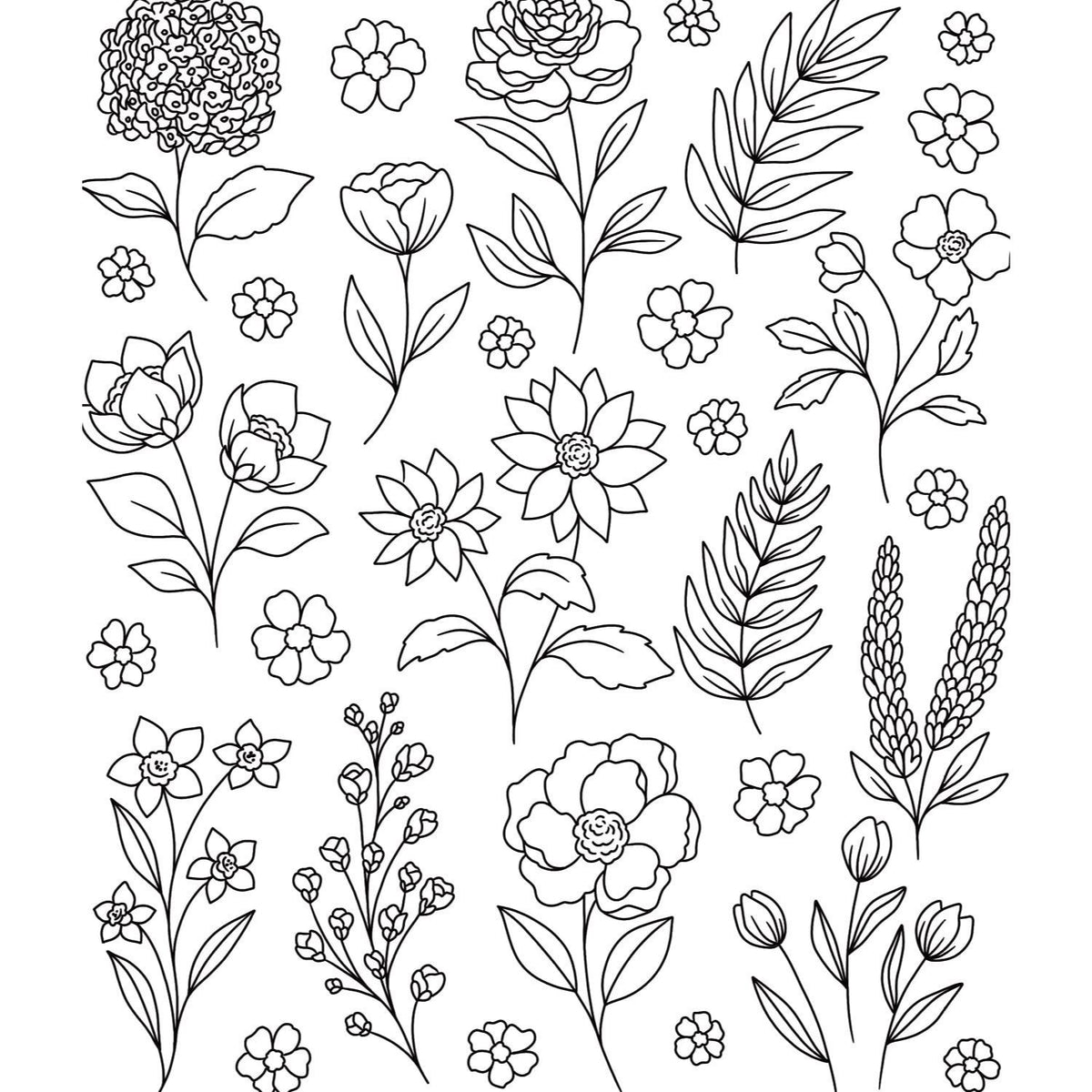 On the Bright Side Coloring Book: Floral Patterns to Help You Relax, Unwind, and Focus on the Good