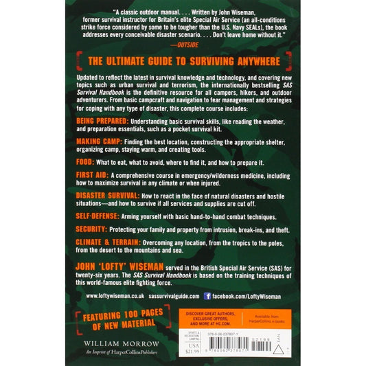 SAS Survival Handbook, Third Edition: The Ultimate Guide to Surviving Anywhere (Revised) (Spiral Bound)
