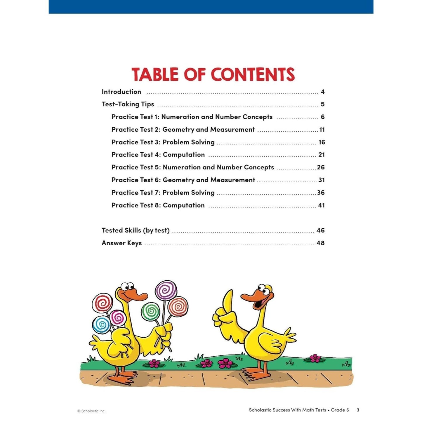 Scholastic Success with Math Tests Grade 6 Workbook
