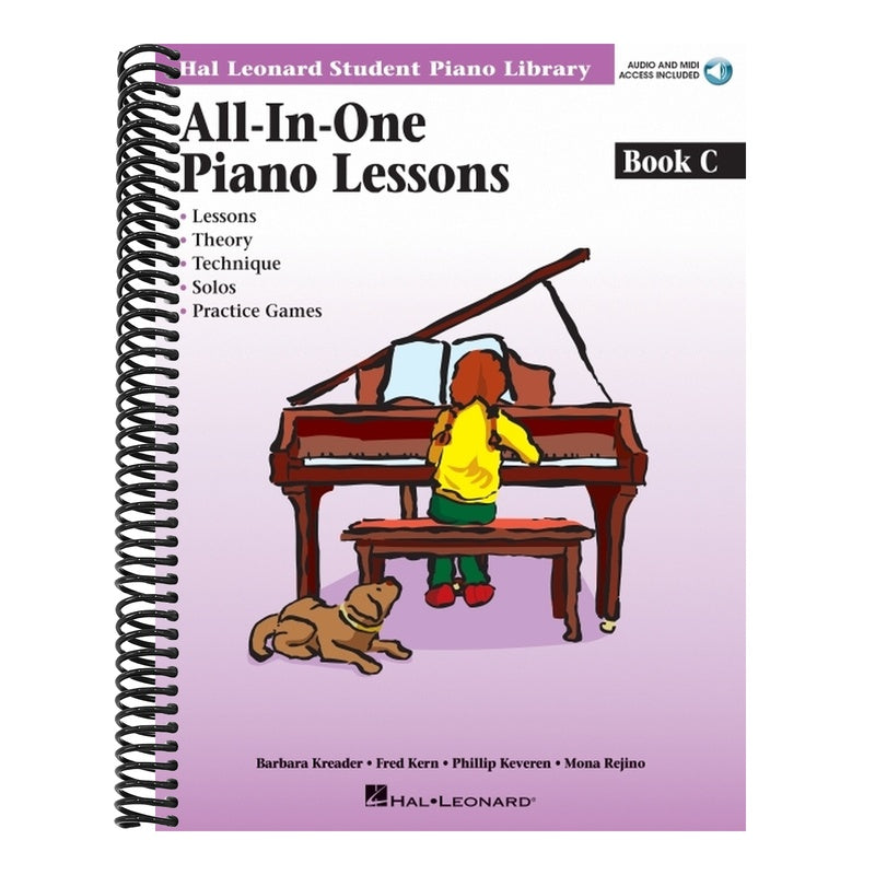 All-In-One Piano Lessons Book C Hal Leonard Student Piano Library Beginner Piano Method with Online Audio & MIDI Educational Piano Instruction for Gro