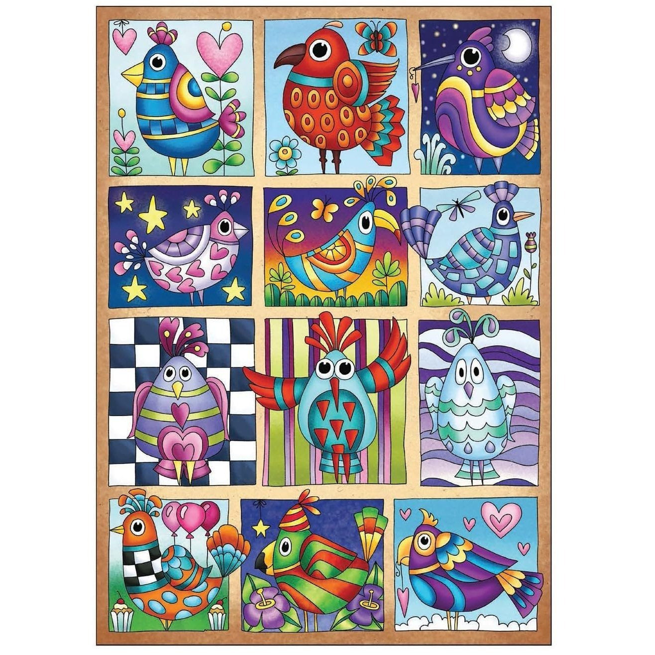 Creative Haven Fanciful Birds Coloring Book