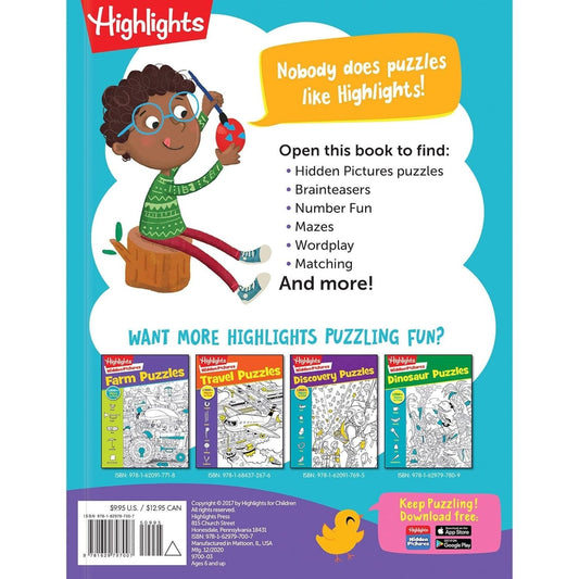 Easter Puzzles: Easter Puzzles (Highlights Puzzlemania Activity Books) Over 100 Easter Puzzles, Mazes and More, Easter Activity Book for Kids 6 and Up (Highlights Puzzlemania Activity Books) (Spiral Bound)