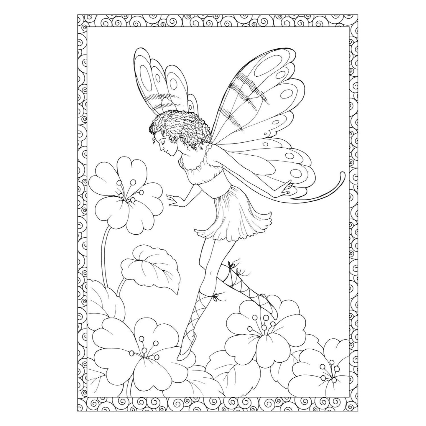 Creative Haven Enchanted Fairies Coloring Book
