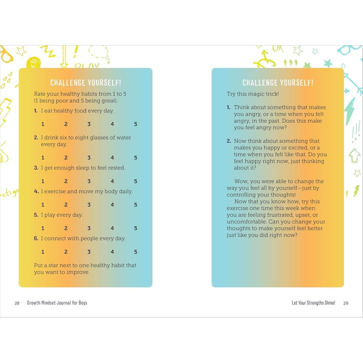 Growth Mindset Journal for Boys: A Space to Embrace Challenges, Set Goals, and Dream Big