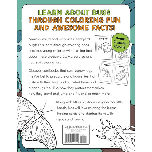 Bug Book for Kids: Coloring Fun and Awesome Facts (A Did You Know? Coloring Book) (Spiral Bound)
