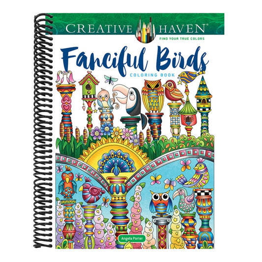 Creative Haven Fanciful Birds Coloring Book