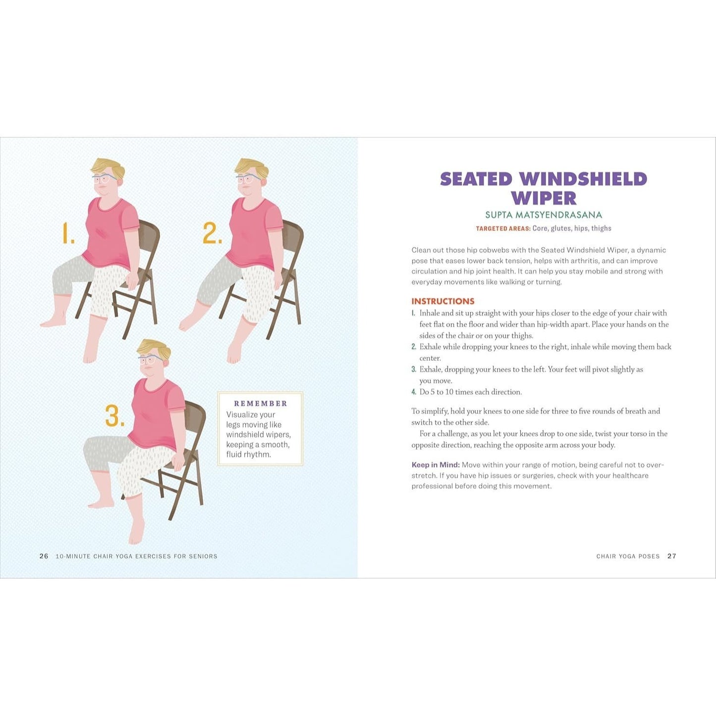 10-Minute Chair Yoga Exercises for Seniors: 40 Poses to Build Strength and Flexibility for Fall Prevention