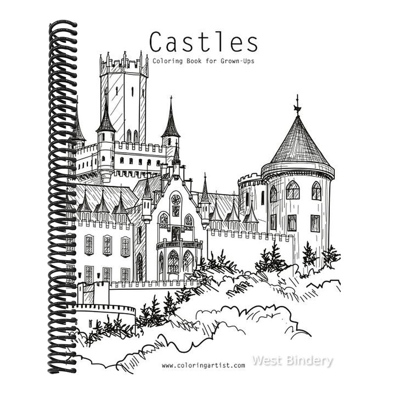 Castles Coloring Book for Grown-Ups 1
