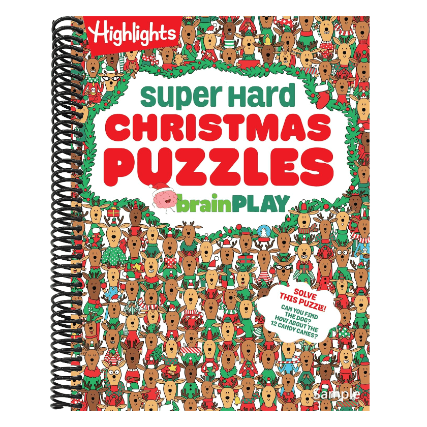 Brainplay Super Hard Christmas Puzzles: 200+ Challenging Christmas Puzzles, Mazes, Logic Games and Wordplay. Holiday-Themed Activity Book Gift for Kid (Brainplay Puzzle Books)
