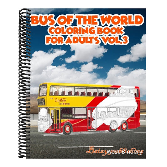 Bus Of The World Coloring book for Adults vol.3