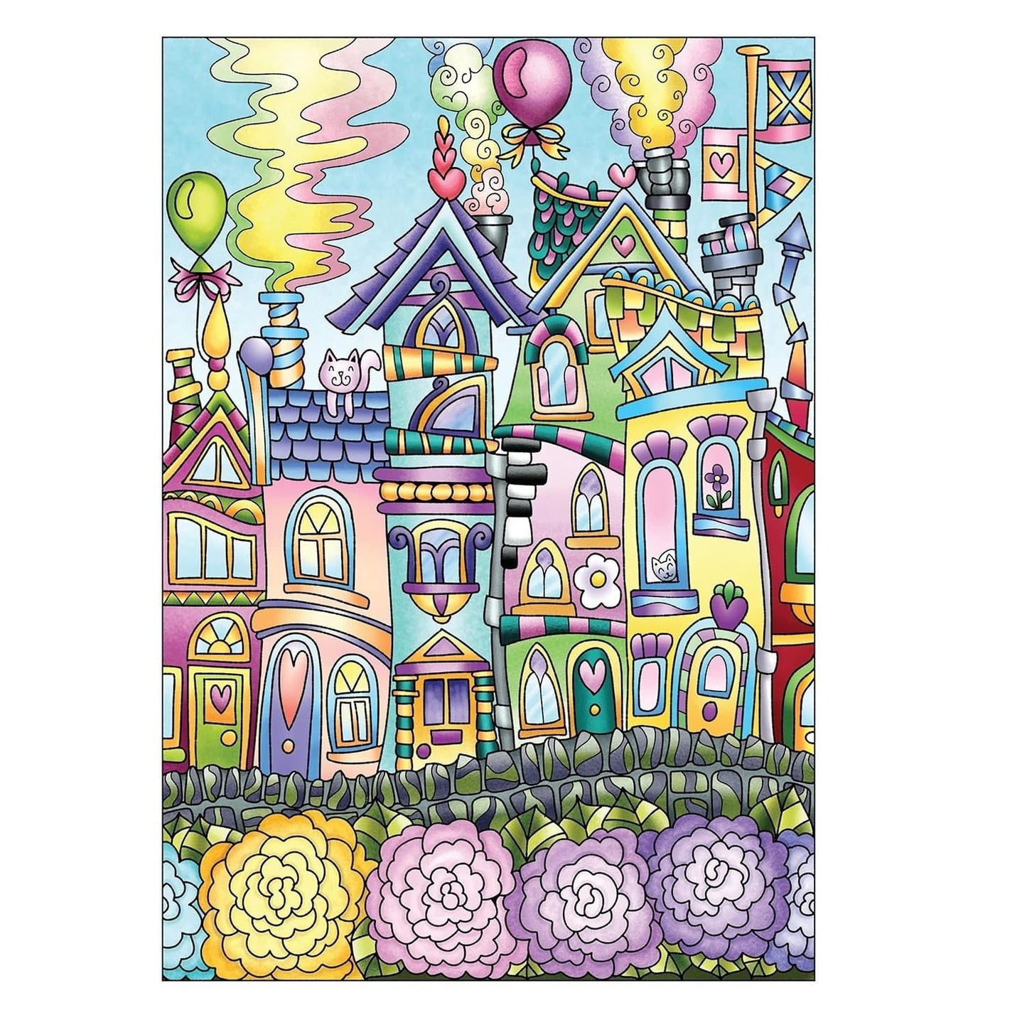 Creative Haven Whimsical Houses Coloring Book