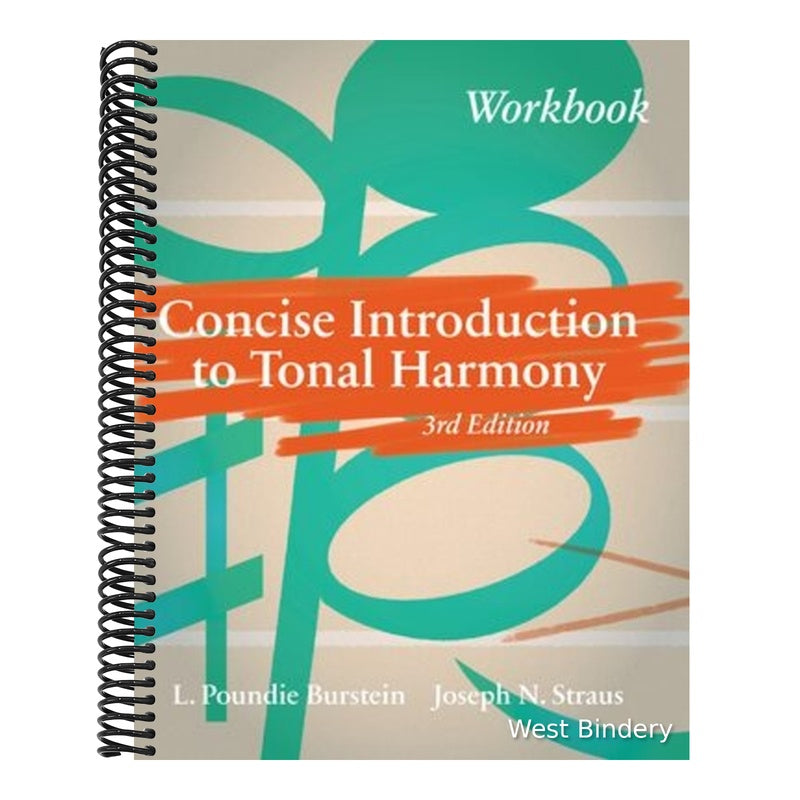 Concise Introduction to Tonal Harmony Workbook