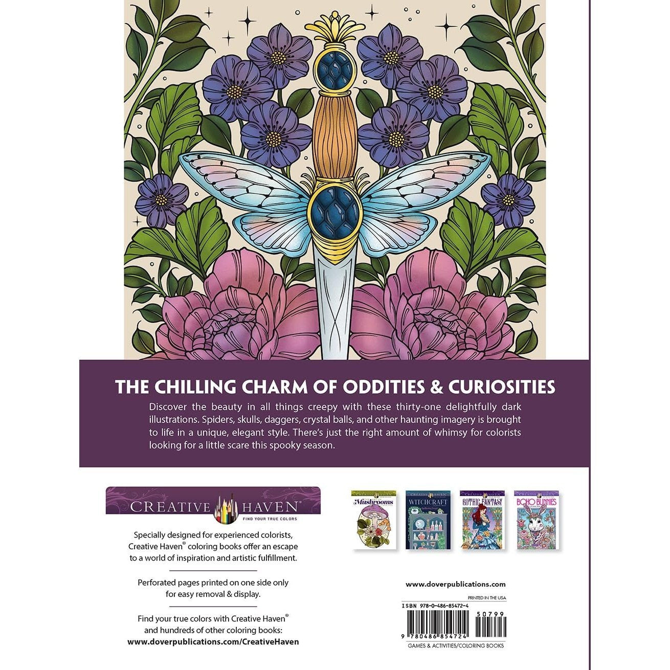 Creative Haven Pretty Creepy Coloring Book