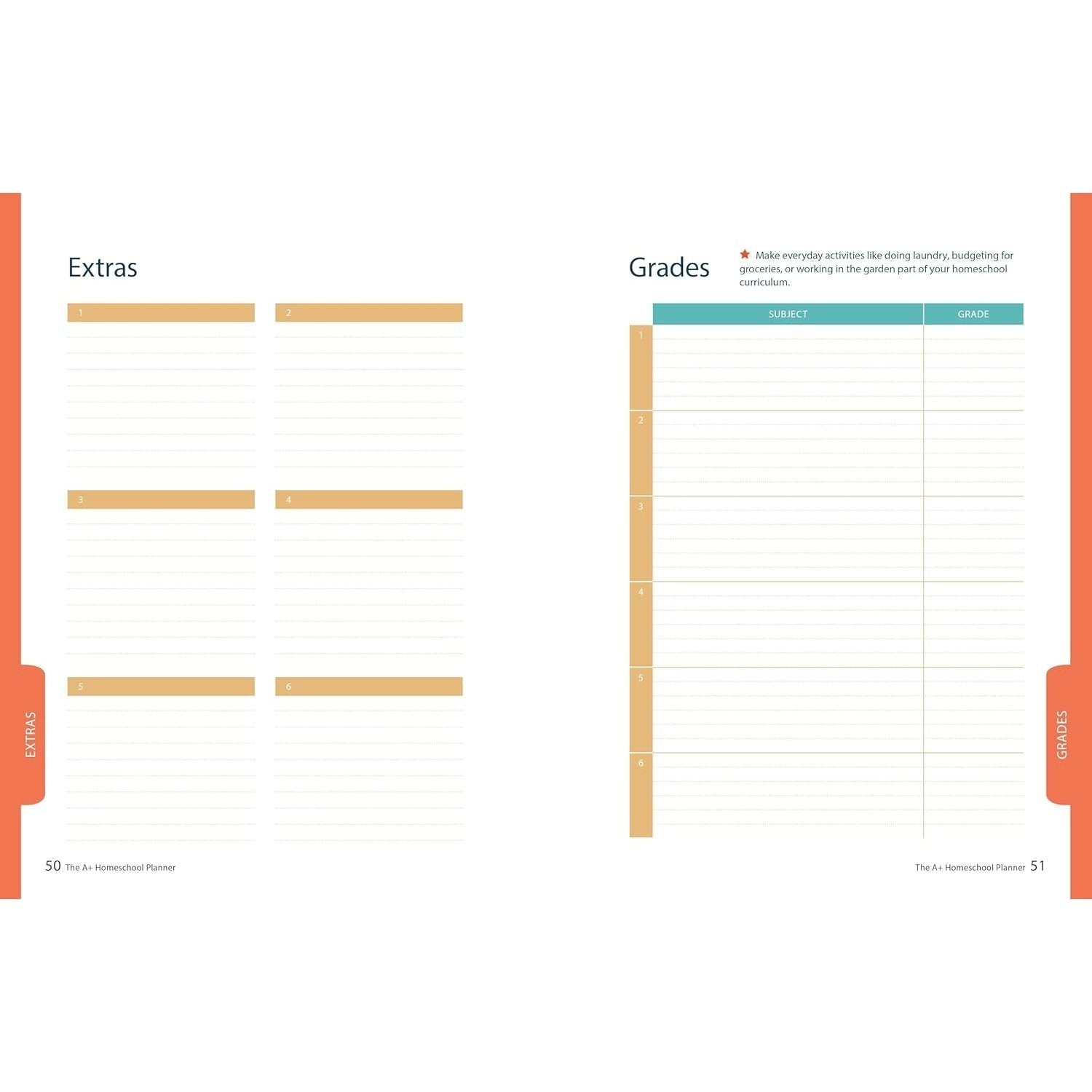 The A+ Homeschool Planner: Plan, Record, and Celebrate Each Child's Progress