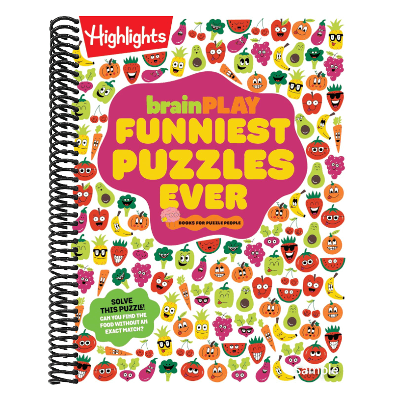 Brainplay Funniest Puzzles Ever: Over 200 Super Silly Brain Games, Wacky Activities and Hilarious Puzzles, Funny Gift for Kids Ages 7 and Up (Brainplay Puzzle Books) (Spiral Bound)