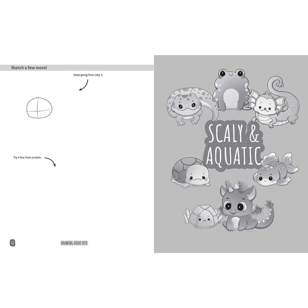 Drawing Chibi Pets: Learn to Draw Kawaii Companions, from Dogs, Cats, and Hamsters to Lizards and Fish! (How to Draw Books)