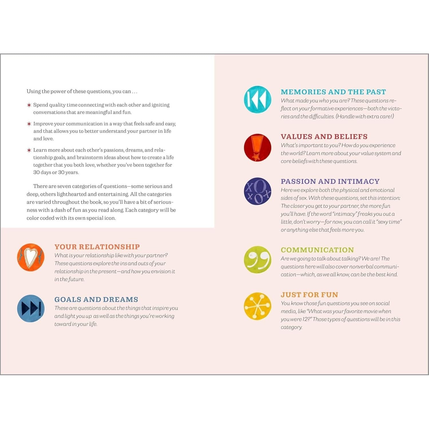 Questions for Couples Journal: 400 Questions to Enjoy, Reflect, and Connect with Your Partner (Spiral Bound)