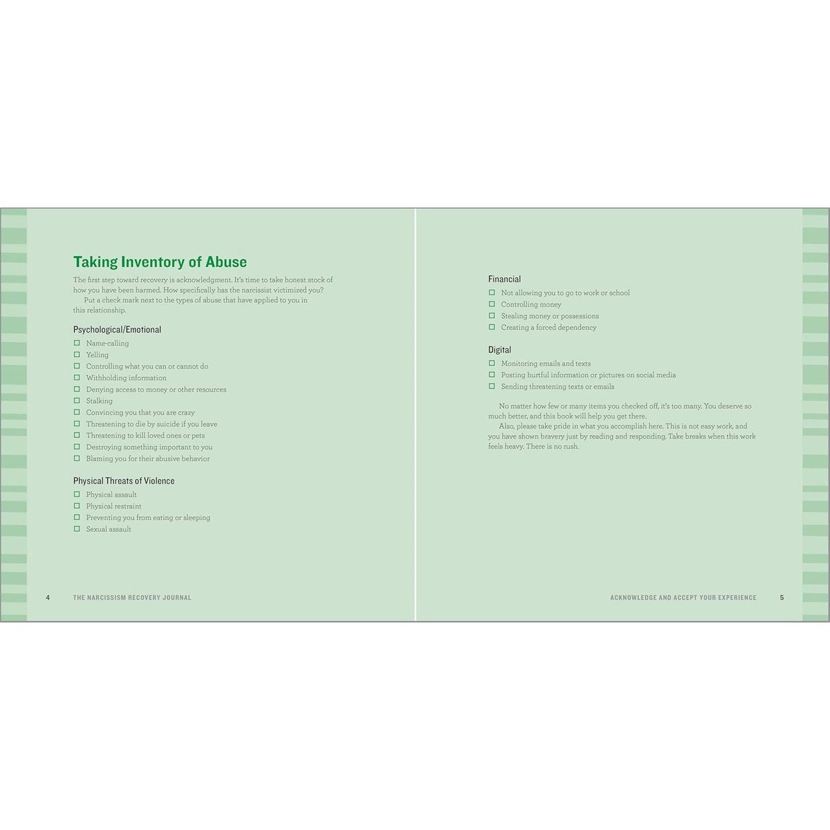 The Narcissism Recovery Journal: Prompts and Practices for Healing from Emotional Abuse