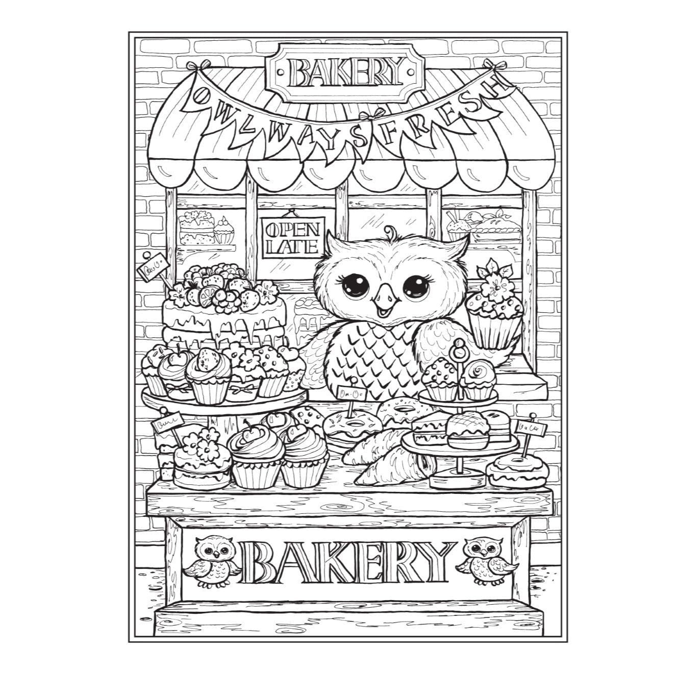 Creative Haven Owldorable Coloring Book