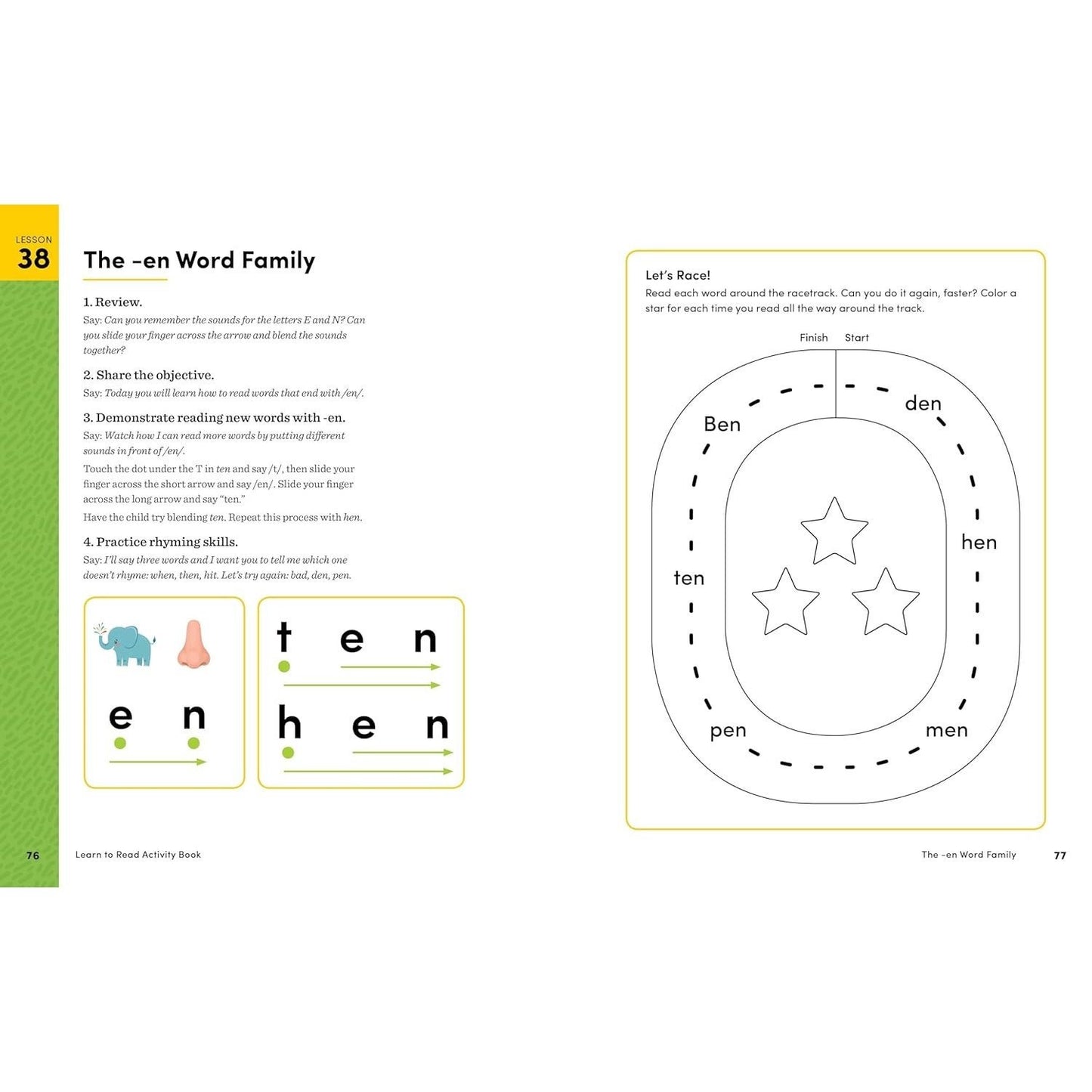 Learn to Read Activity Book: 101 Fun Phonics Lessons to Teach Your Child to Read (Phonics Makes Readers) (Spiral Bound)