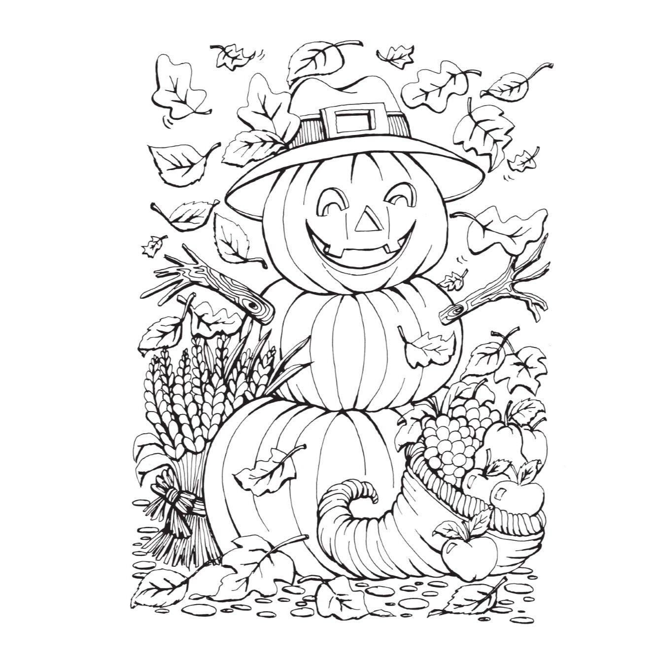Creative Haven Autumn Scenes Coloring Book