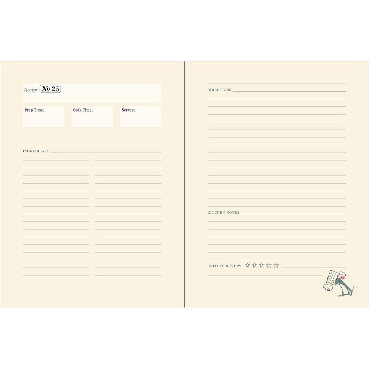 Anyone Can Cook: A Ratatouille Recipe Journal