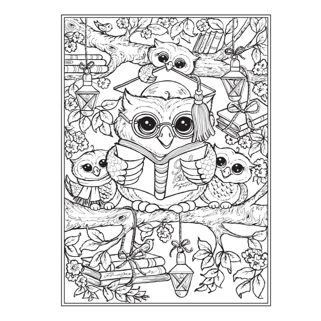 Creative Haven Owldorable Coloring Book