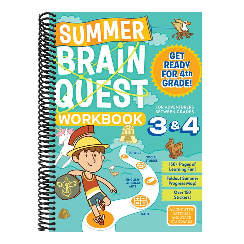 Summer Brain Quest: Between Grades 3 & 4 (Summer Brain Quest) (Spiral Bound)