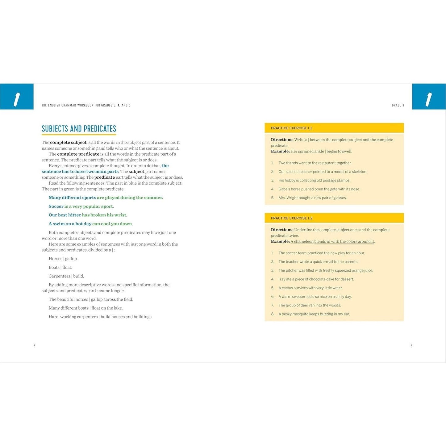 The English Grammar Workbook for Grades 3, 4, and 5: 140+ Simple Exercises to Improve Grammar, Punctuation and Word Usage (English Grammar Workbooks)