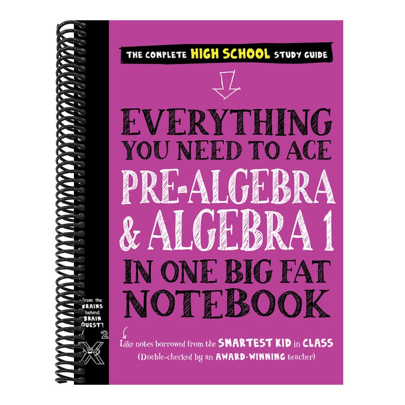 Everything You Need to Ace Pre-Algebra and Algebra 1 in One Big Fat Notebook (Big Fat Notebooks) (Spiral Bound)