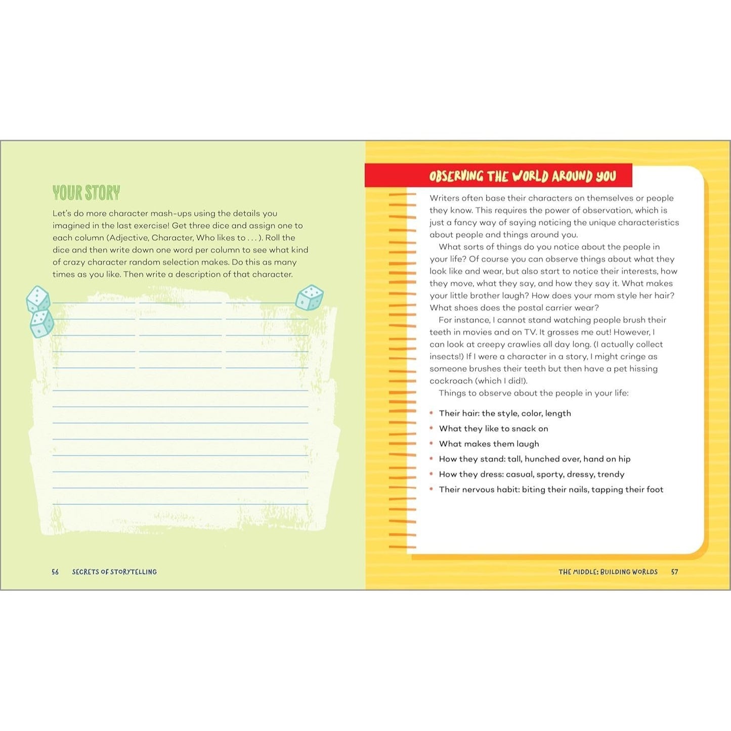Secrets of Storytelling: A Creative Writing Workbook for Kids (Spiral Bound)