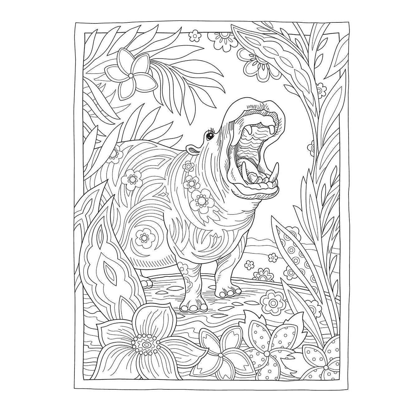 Creative Haven Wondrous Wildlife Coloring Book