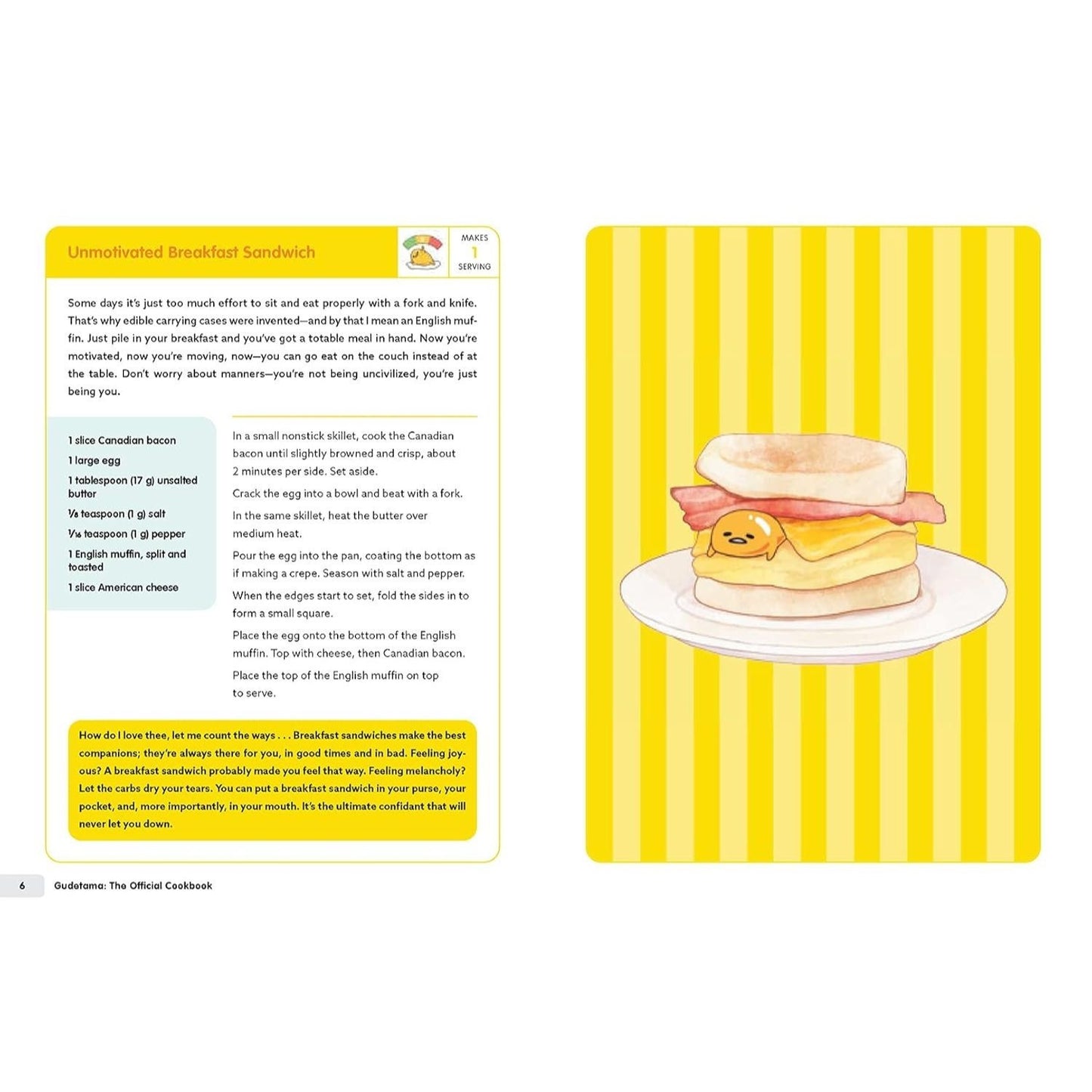 Gudetama: The Official Cookbook: Recipes for Living a Lazy Life