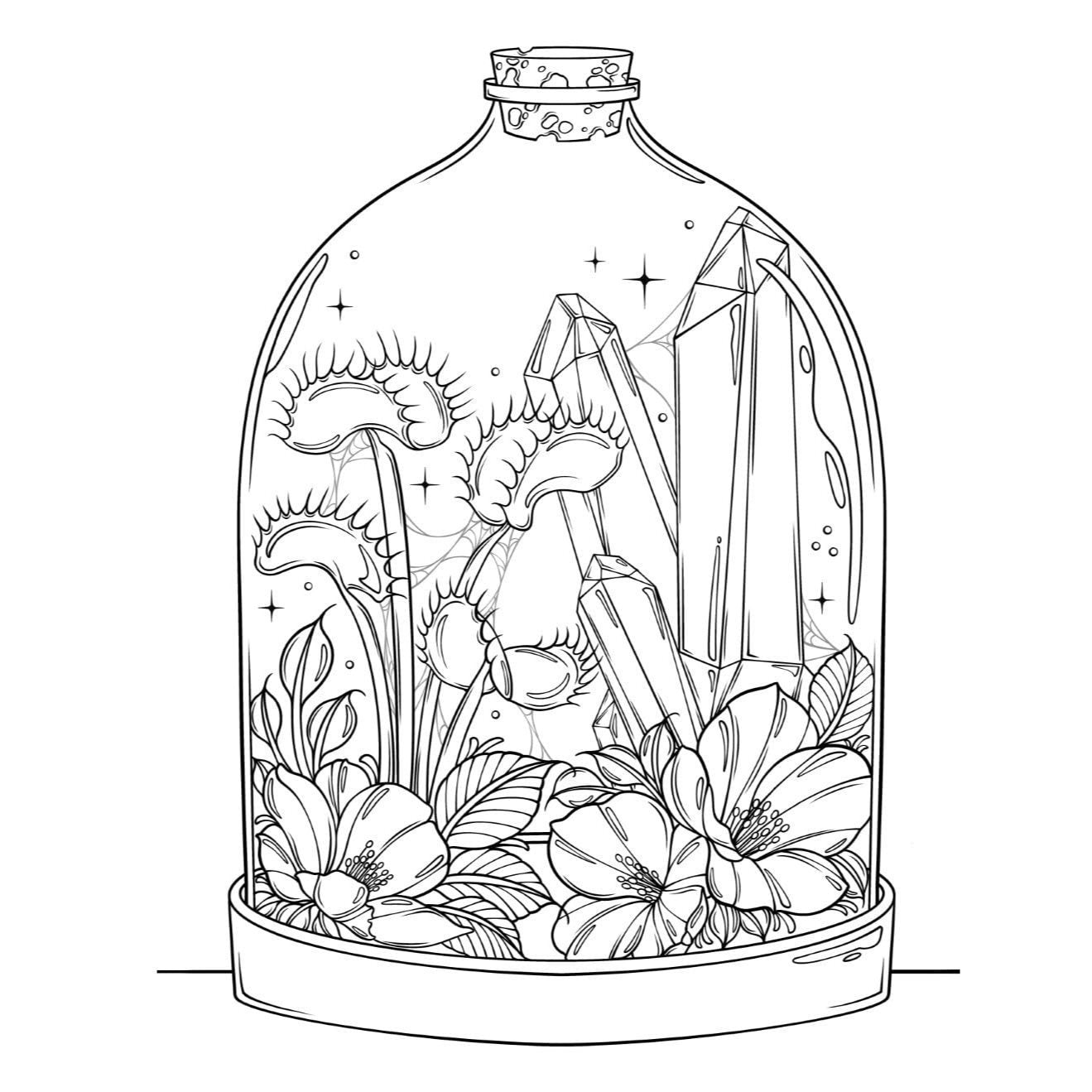 Creative Haven Pretty Creepy Coloring Book