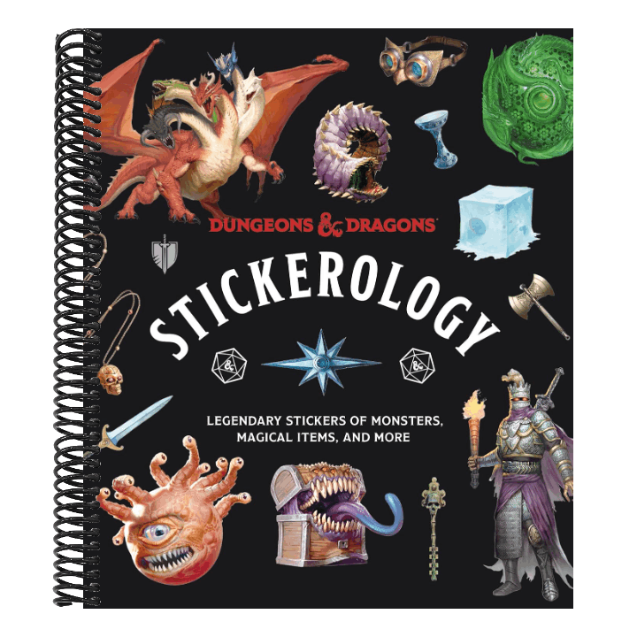 Dungeons & Dragons Stickerology: Legendary Stickers of Monsters, Magical Items, and More: Stickers for Journals, Water Bottles, Laptops, Planners, and