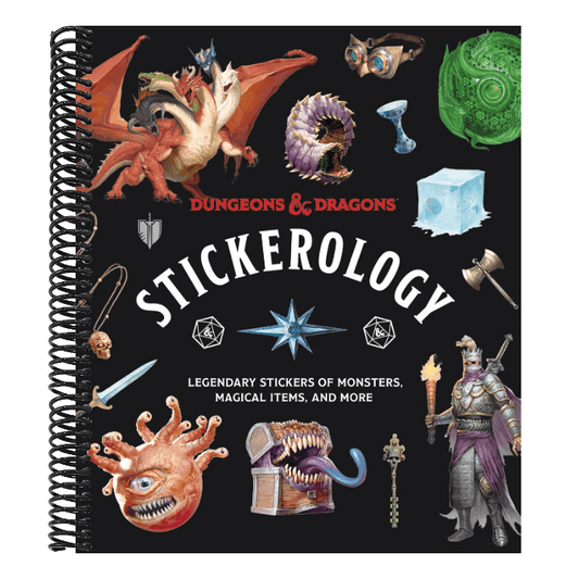 Dungeons & Dragons Stickerology: Legendary Stickers of Monsters, Magical Items, and More: Stickers for Journals, Water Bottles, Laptops, Planners, and