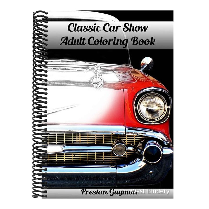 Classic Car Show Adult Coloring Book