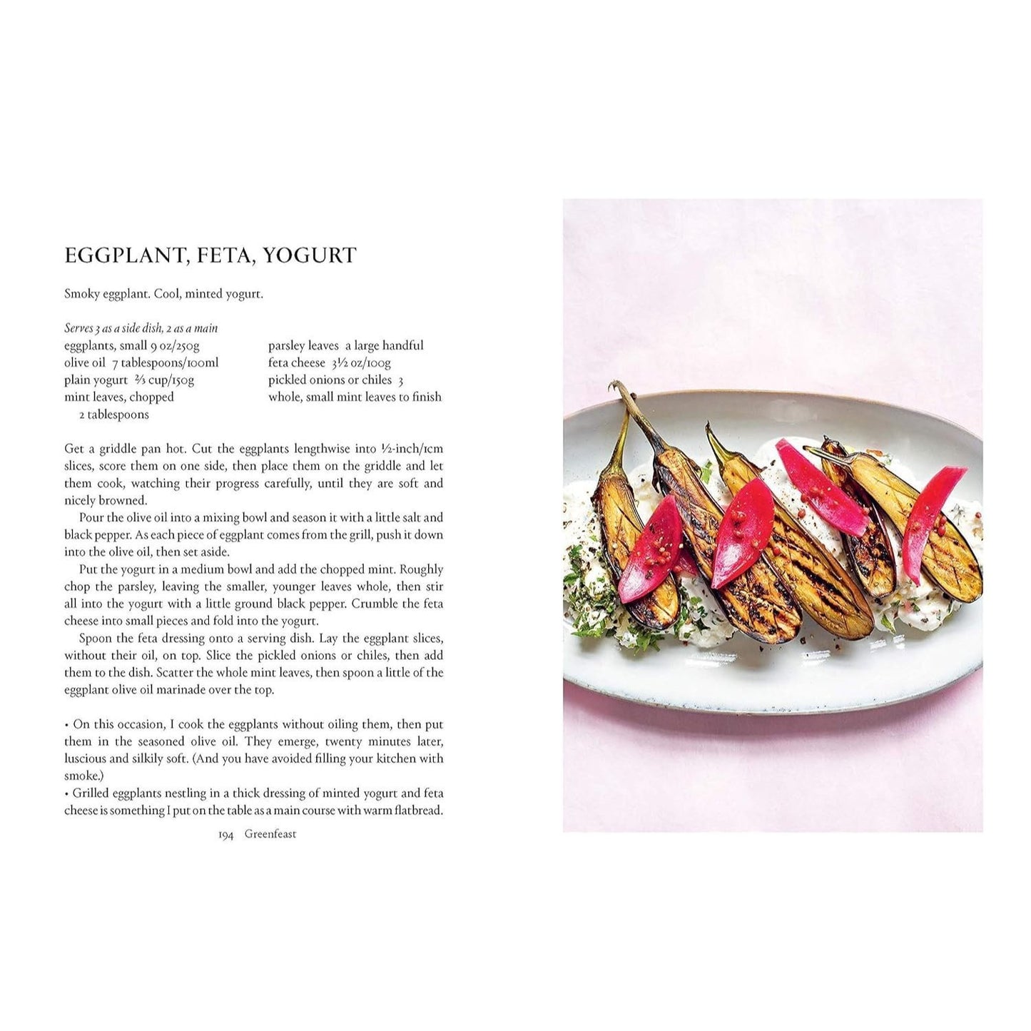 Greenfeast: Spring, Summer: [A Cookbook]
