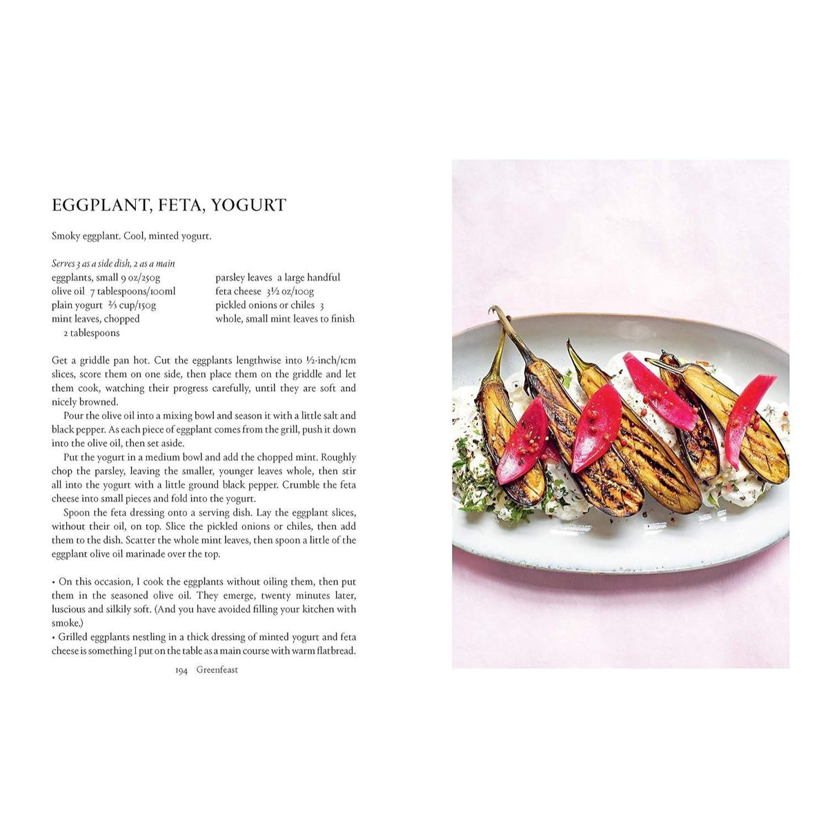 Greenfeast: Spring, Summer: [A Cookbook]