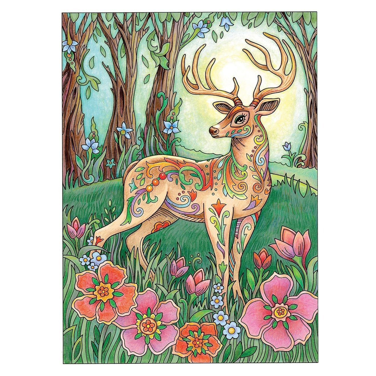 Creative Haven Wondrous Wildlife Coloring Book
