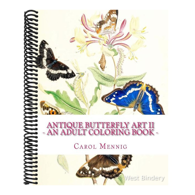Antique Butterfly Art II - An Adult Coloring Book
