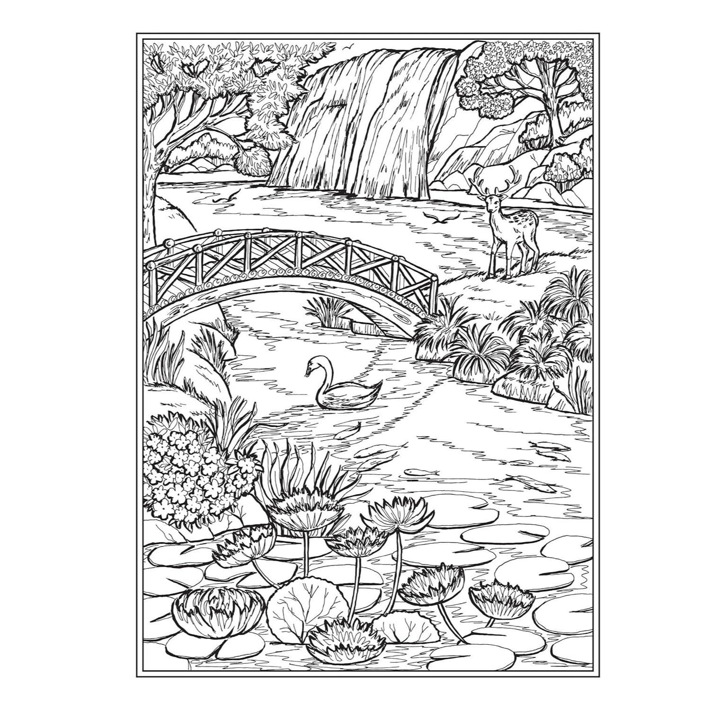 Creative Haven Wish You Were Here! Coloring Book
