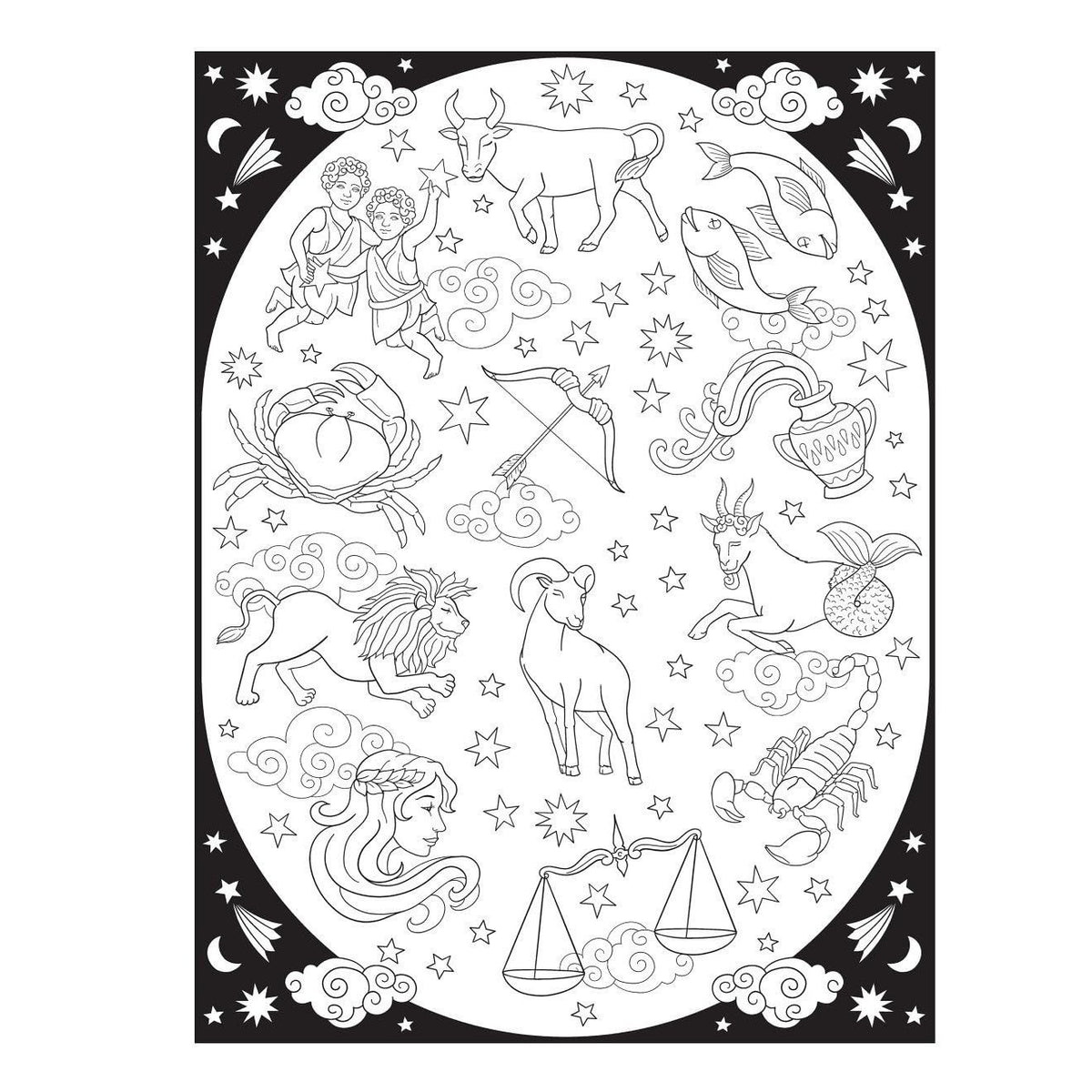 Creative Haven Astrology Coloring Book