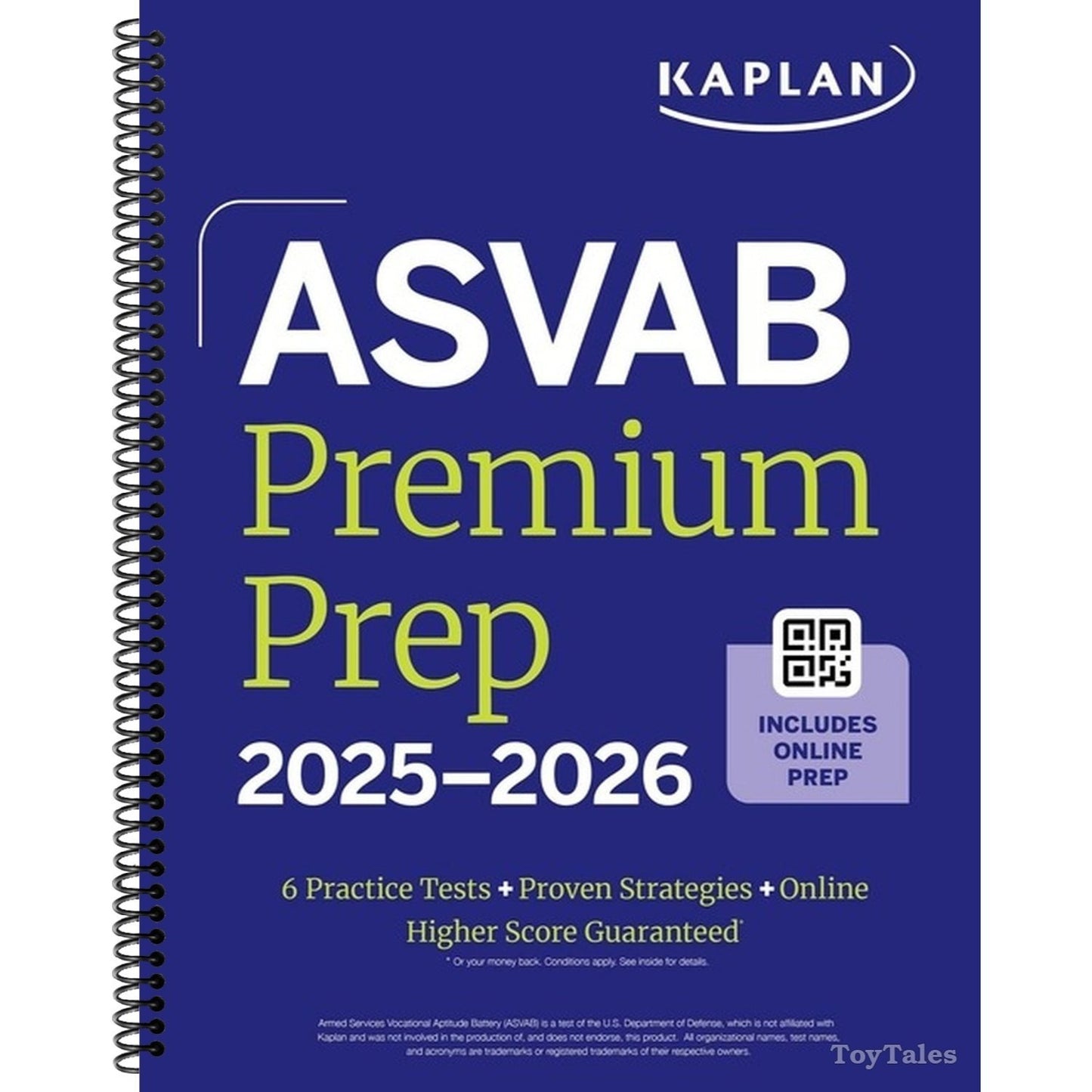 ASVAB Premium Prep 2025-2026: Includes 6 Full Length Practice Tests, 1000+ Practice Questions + Online Access to Interactive Video Lessons and Tutoria (Kaplan Test Prep)