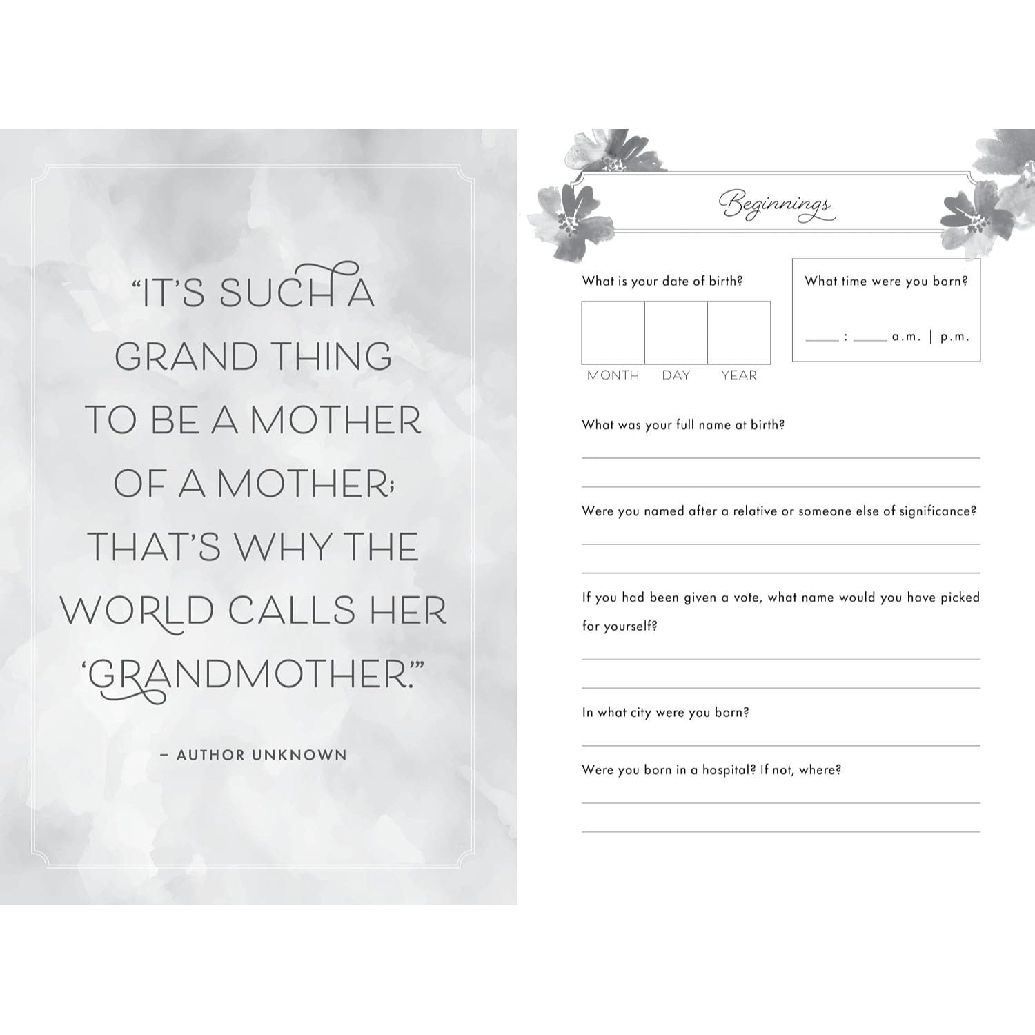 Grandmother, I Want to Hear Your Story (Expanded Edition): A Grandmother's Guided Journal to Share Her Life & Her Love (Revised)