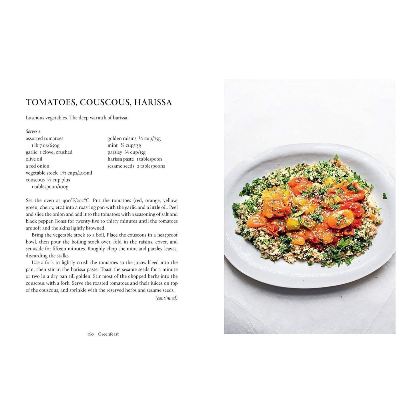 Greenfeast: Spring, Summer: [A Cookbook]