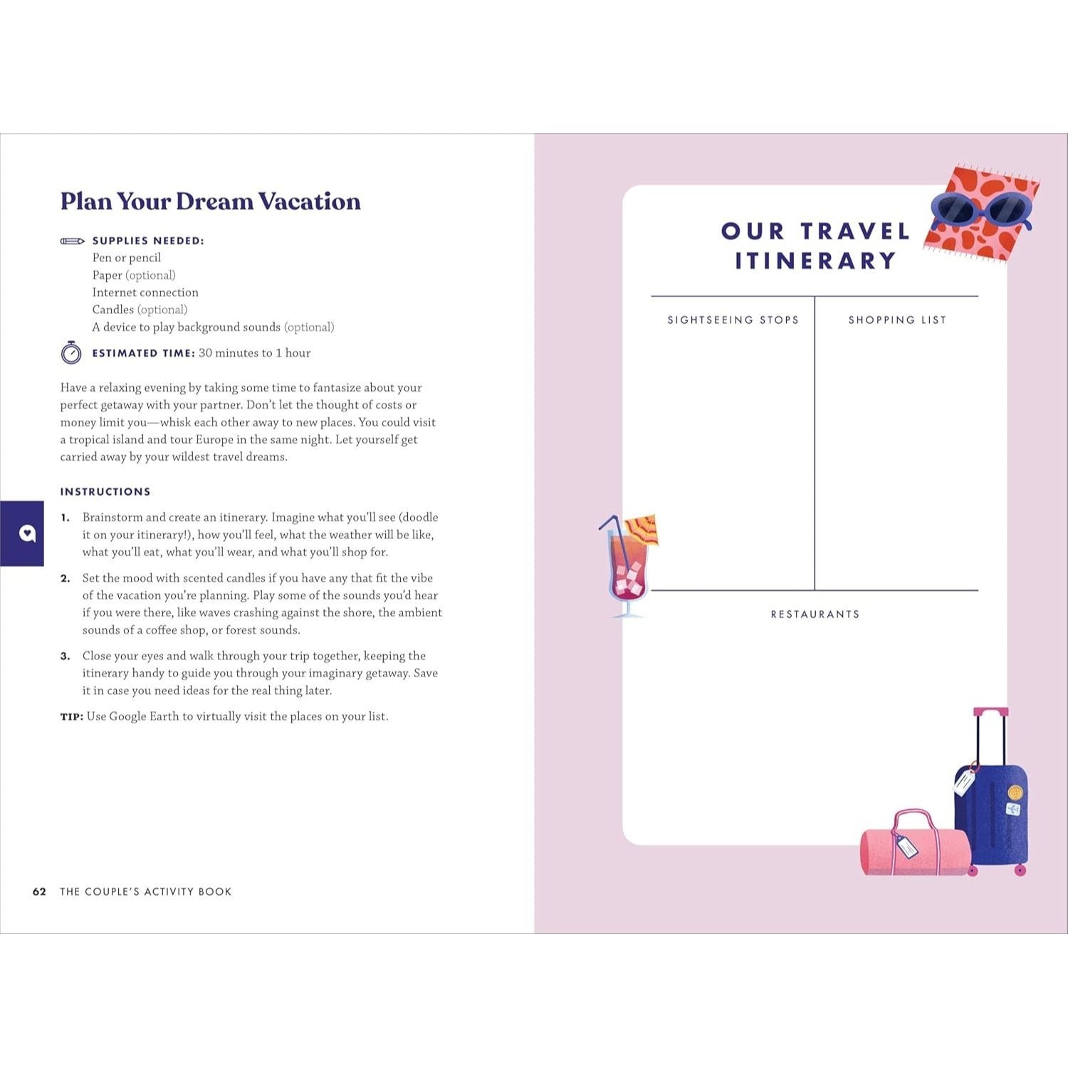 The Couple's Activity Book: 70 Interactive Games to Strengthen Your Relationship (Spiral Bound)