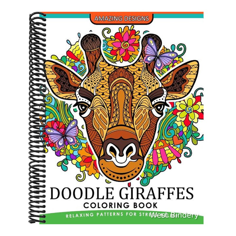 Doodle Giraffes coloring book: An Adult Coloring Book