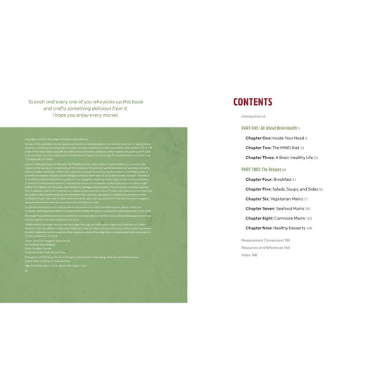 The Brain Health Cookbook: Mind Diet Recipes to Prevent Disease and Enhance Cognitive Power
